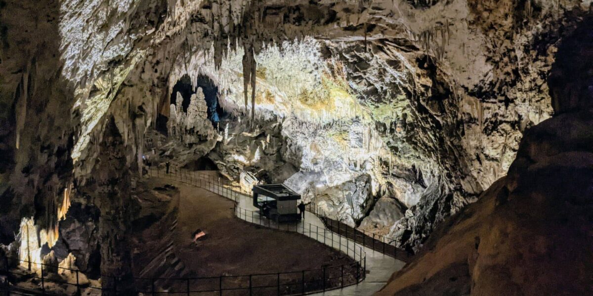 Dans les grottes de Postojna