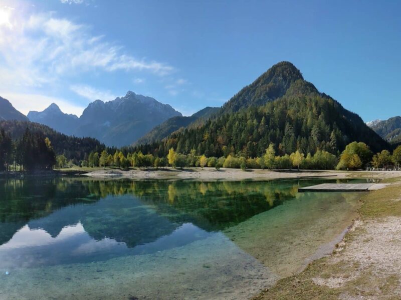 Vue du lac Jasna et de ses environs