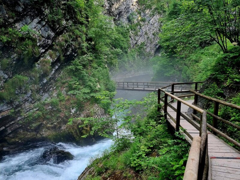 Randonnée dans les gorges de Vintgar