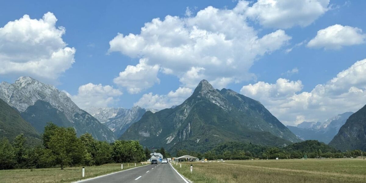Route vers Bovec Slovénie