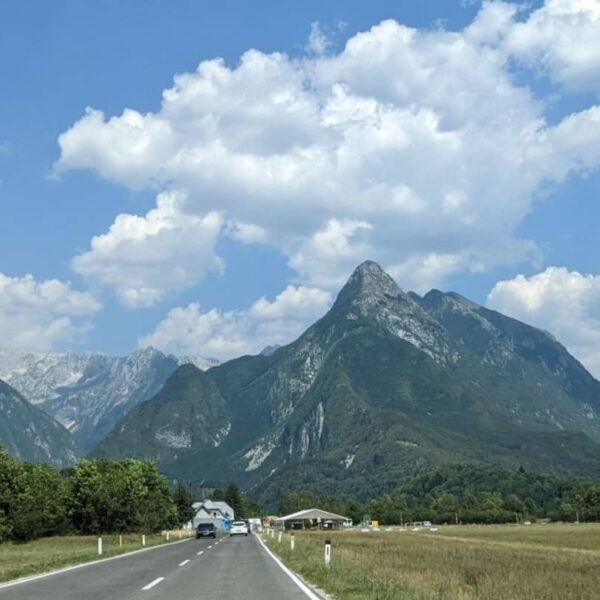 Route vers Bovec Slovénie