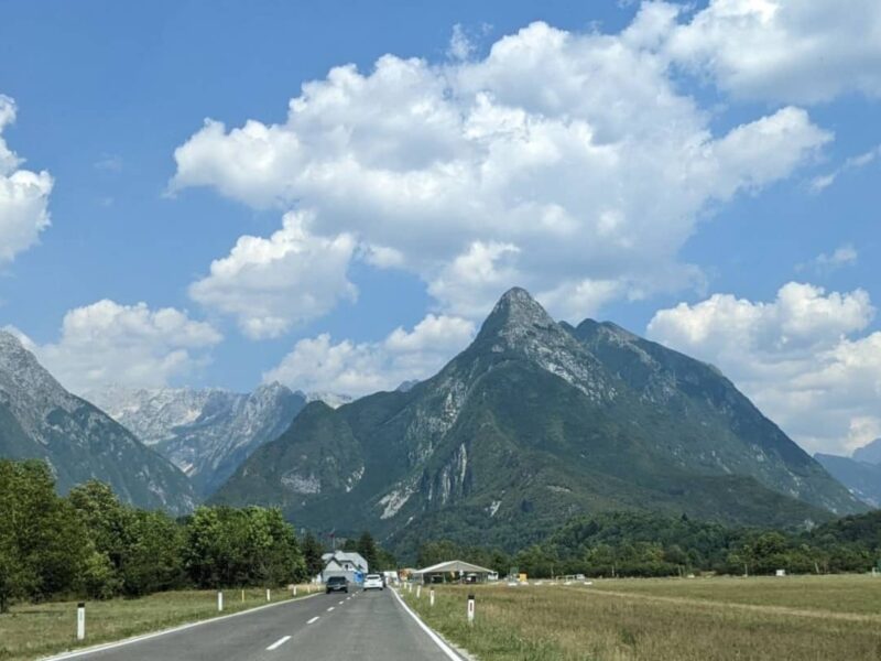 Route vers Bovec Slovénie