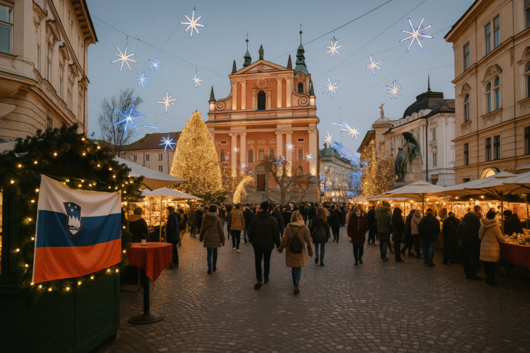 Noël en Slovénie : lumières, marchés et traditions festives dans la ville de Ljubljana et dans tout le pays